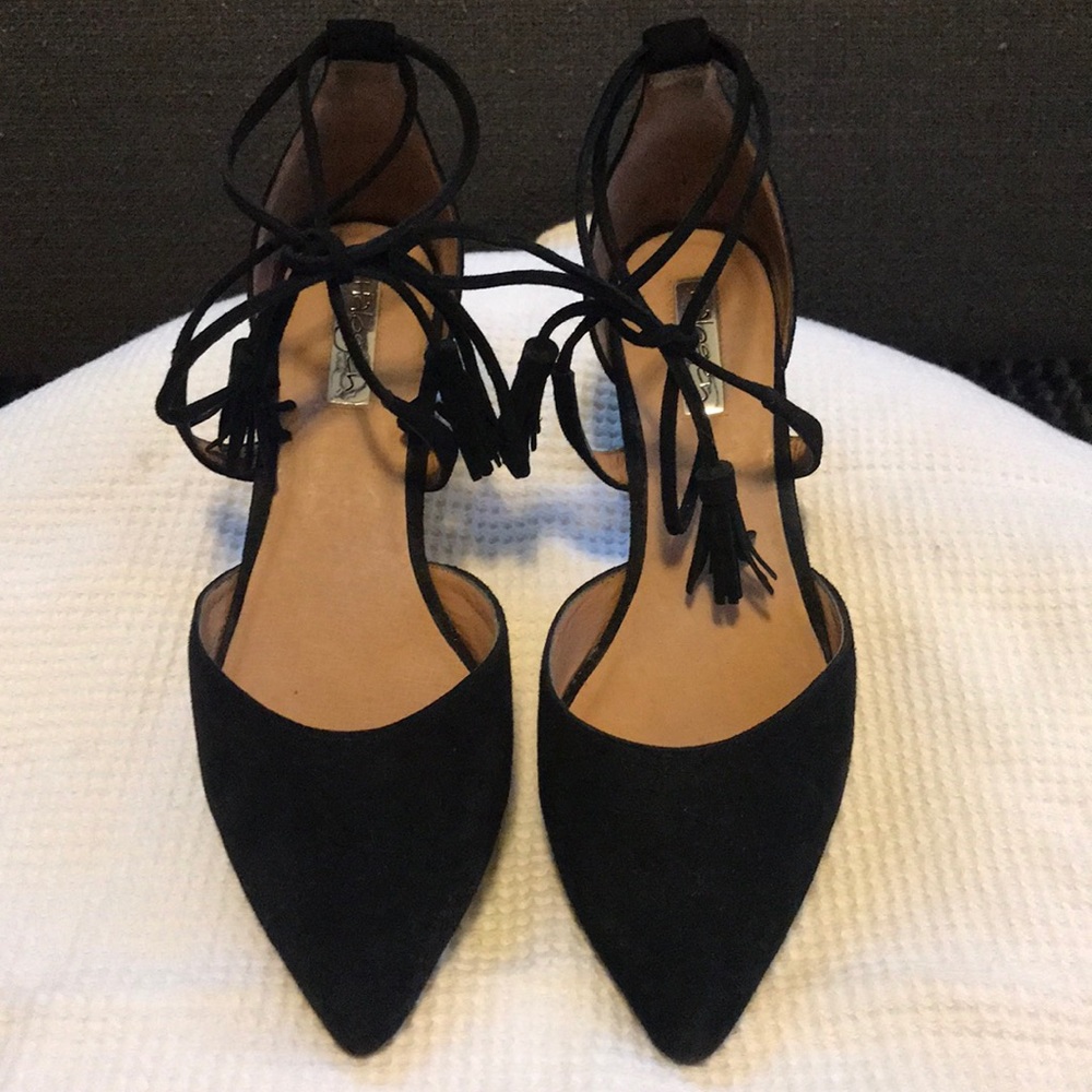 Halogen suede block heel sandals size 7.5